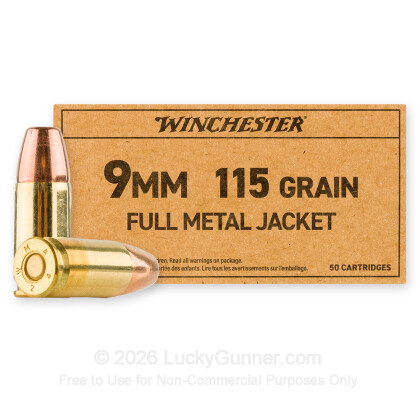 Image 2 of Winchester 9mm Luger (9x19) Ammo