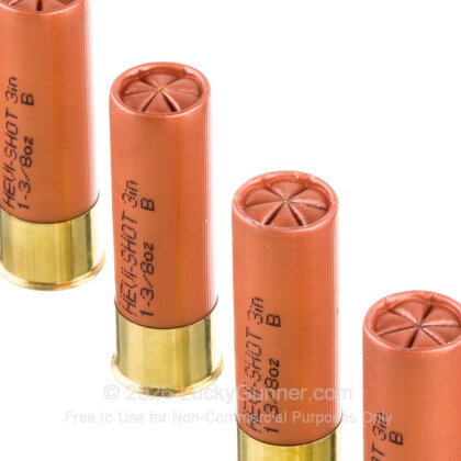 Large image of Premium 12 Gauge Ammo For Sale - 3” 1-3/8oz. B Shot Ammunition in Stock by Hevi-Shot Duck - 10 Rounds