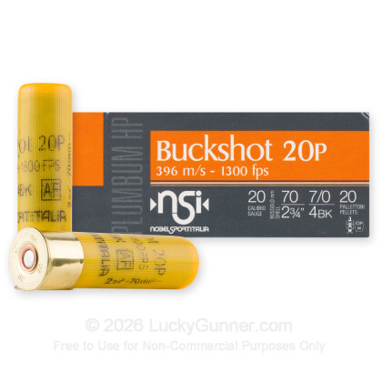 Image 2 of NobelSport 20 Gauge Ammo