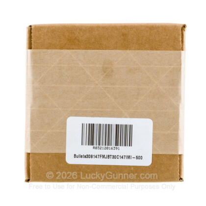 Large image of Bulk 30 Cal (.308) Bullets For Sale - 147 Grain FMJ-BT Bullets in Stock by IMI - 500