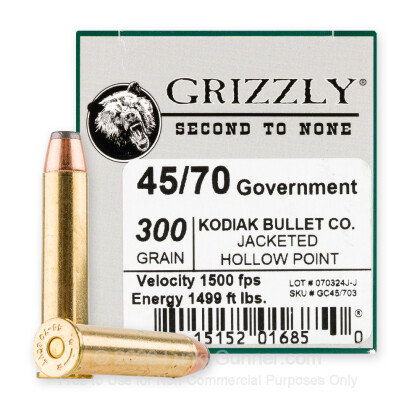 Image 1 of Grizzly Ammo 45-70 Ammo