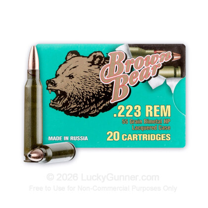 Image 2 of Brown Bear .223 Remington Ammo