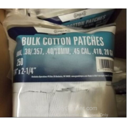 Large image of Gun Slick Cotton Patches for Sale - .38-.45 - Gunslick Pro Cleaning Patches For Sale 