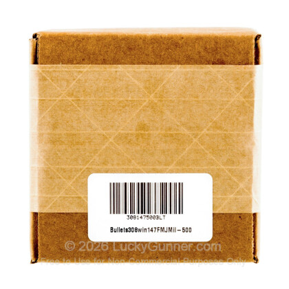 Large image of Bulk 308 Bullets For Sale - 147 Grain FMJ Bullets in Stock by General Dynamics - 500