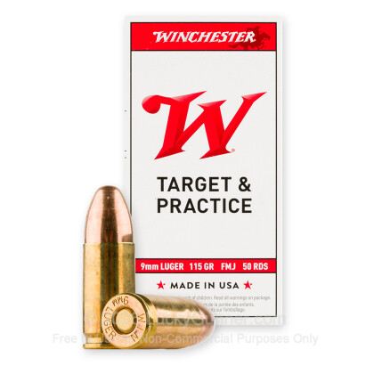Image 2 of Winchester 9mm Luger (9x19) Ammo