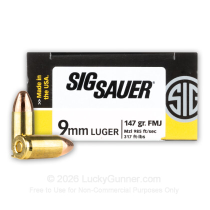 Image 1 of SIG SAUER 9mm Luger (9x19) Ammo