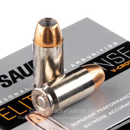Large image of Premium Defensive 45 ACP Ammo For Sale - 200 Grain JHP  - Sig Sauer V-Crown Ammunition In Stock - 20 Rounds