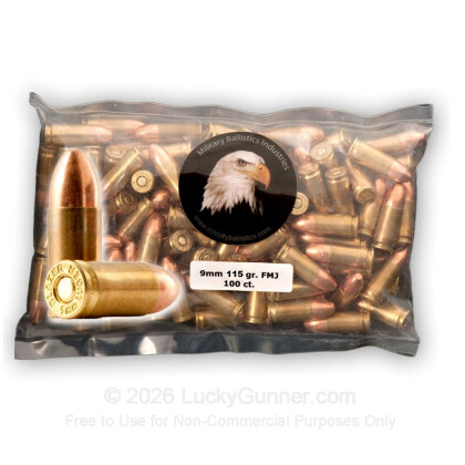 Image 3 of Military Ballistics Industries 9mm Luger (9x19) Ammo