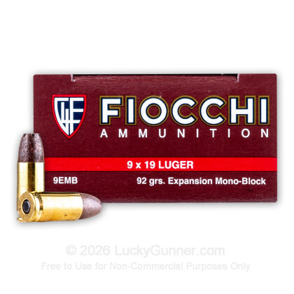 Image 1 of Fiocchi 9mm Luger (9x19) Ammo