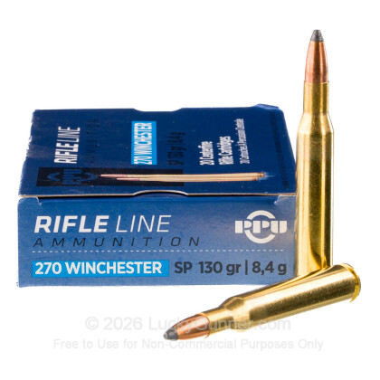 Large image of Bulk 270 Ammo For Sale - 130 Grain SP Ammunition in Stock by Prvi Partizan - 200 Rounds