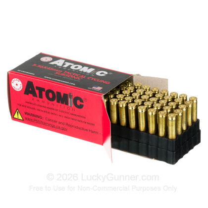 Large image of Premium 5.56x45 Ammo For Sale - 112 Grain RNSP Ammunition in Stock by Atomic Tactical Cycling Subsonic - 50 Rounds