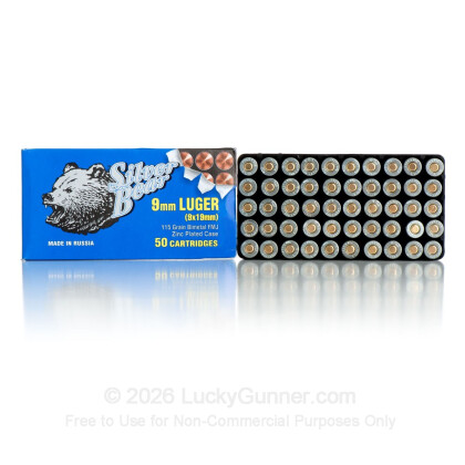Image 4 of 9mm Ammo from Silver Bear Image 4 of Silver Bear 9mm Luger (9x19) Ammo