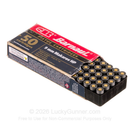 Large image of Cheap 9x18 Makarov Ammo For Sale - 94 Grain HP Ammunition in Stock by Barnaul - 50 Rounds