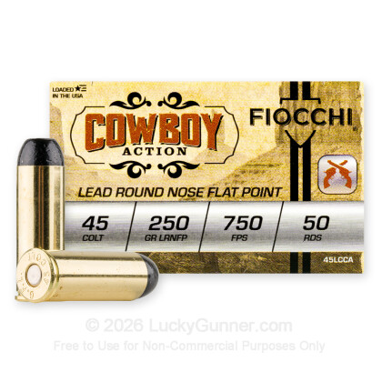 Image 1 of Fiocchi .45 Long Colt Ammo