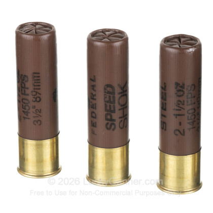 Large image of Cheap 10 Gauge Ammo For Sale - 3-1/2” 1-1/2oz. #2 Steel Shot Ammunition in Stock by Federal Speed-Shok - 25 Rounds