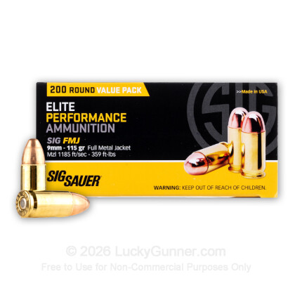 Image 1 of SIG SAUER 9mm Luger (9x19) Ammo