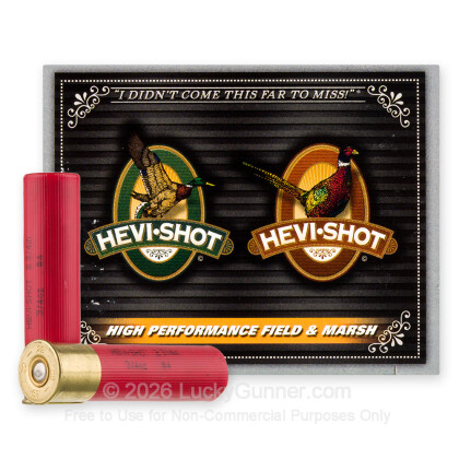 Large image of Premium 28 Gauge Ammo For Sale - 2-3/4" 3/4oz. #4 Shot Ammunition in Stock by Hevi-Shot Duck - 10 Rounds