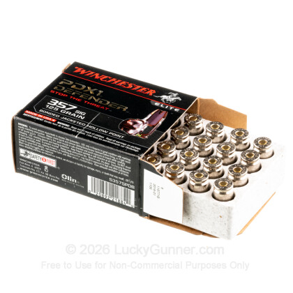 Large image of Premium 357 Sig Defense Ammo In Stock - 125 gr JHP - 357 Sig Ammunition by Winchester Supreme Elite For Sale - 20 Rounds