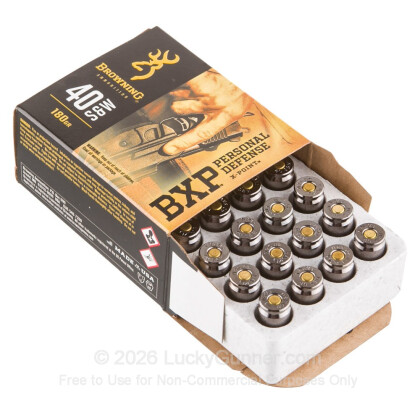 Large image of Premium 40 S&W Ammo For Sale - 180 Grain X-Point JHP Ammunition in Stock by Browning BXP - 20 Rounds