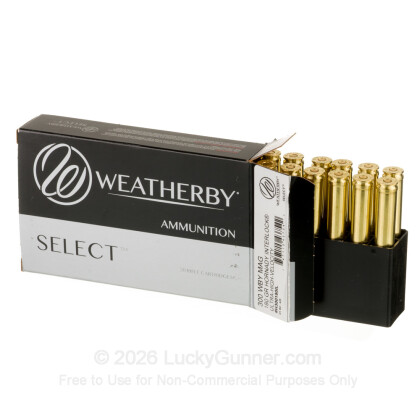 Large image of Premium 300 Weatherby Magnum Ammo For Sale - 180 Grain InterLock Ammunition in Stock by Weatherby Select - 20 Rounds