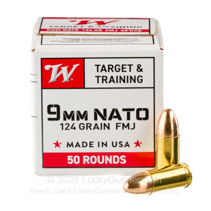 Image 2 of Winchester 9mm Luger (9x19) Ammo