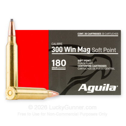 Image 2 of Shop by Popular Brand from Aguila Image 2 of Aguila .300 Winchester Magnum Ammo