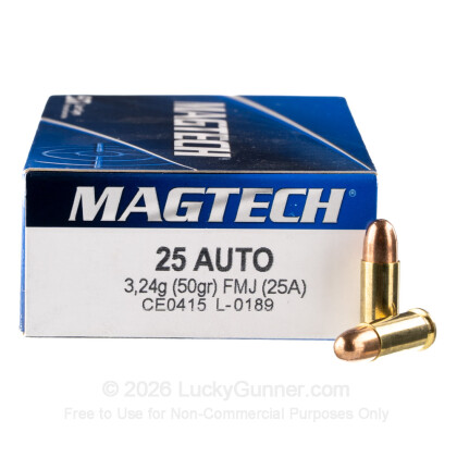 Image 1 of Magtech .25 Auto (ACP) Ammo
