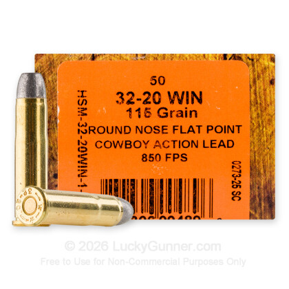 Image 1 of HSM Ammunition 32-20 WIN. Ammo