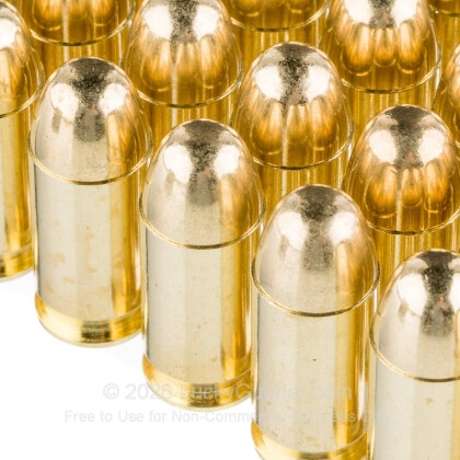 Large image of Cheap 45 ACP Fiocchi PerFecta 230gr FMJ Ammo For Sale at LuckyGunner.com. In Stock and Ready to Ship- 50 Rounds