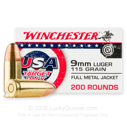 Image 1 of Winchester Ammo from Winchester Image 1 of Winchester 9mm Luger (9x19) Ammo