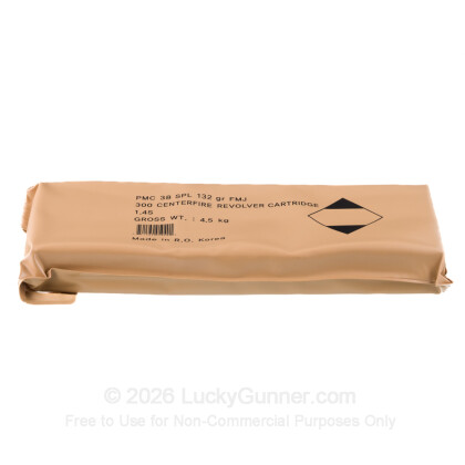 Large image of 38 Special Ammo For Sale - 132 gr FMJ Ammunition by PMC In Stock - 300 Round Battle Pack