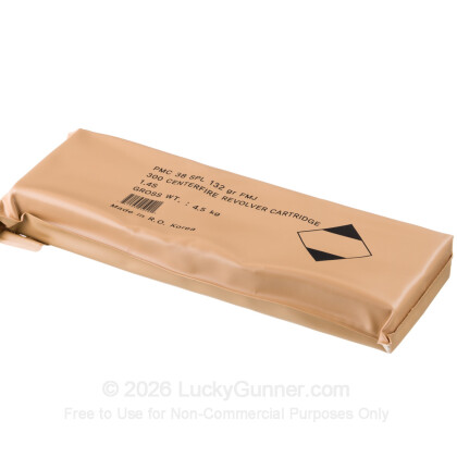 Large image of 38 Special Ammo For Sale - 132 gr FMJ Ammunition by PMC In Stock - 300 Round Battle Pack