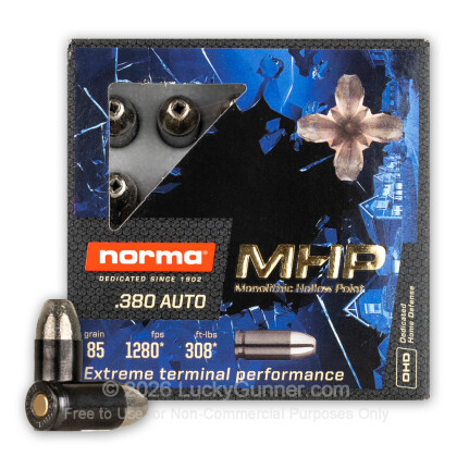 Image 1 of Norma .380 Auto (ACP) Ammo