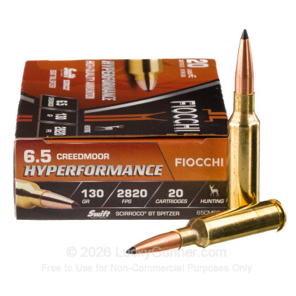 Image 2 of Fiocchi 6.5mm Creedmoor Ammo