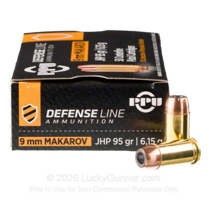 Large image of Cheap 9mm Makarov (9x18mm) Ammo For Sale - 95 gr JHP Prvi Partizan Ammunition For Sale - 50 Rounds