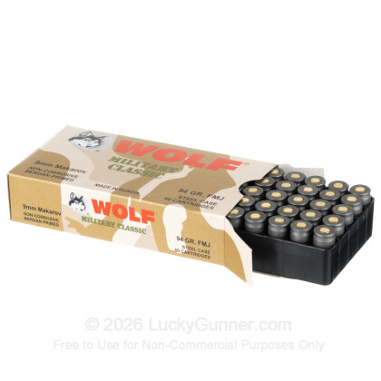 Image 3 of Wolf 9mm Makarov (9x18mm) Ammo