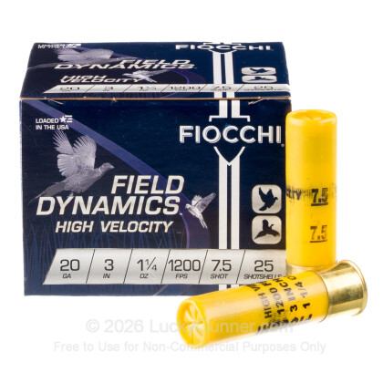 Image 2 of Shop by Popular Brand from Fiocchi Image 2 of Fiocchi 20 Gauge Ammo