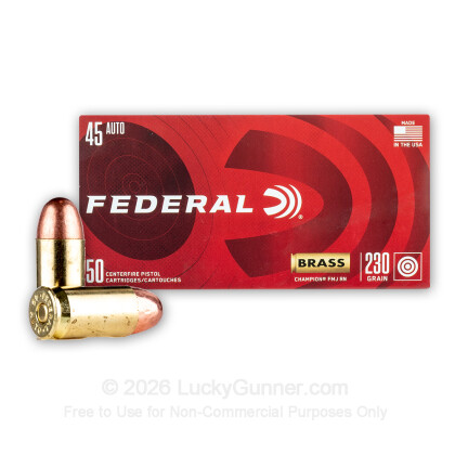 Image 1 of 45 ACP Ammo from Federal Image 1 of Federal .45 ACP (Auto) Ammo
