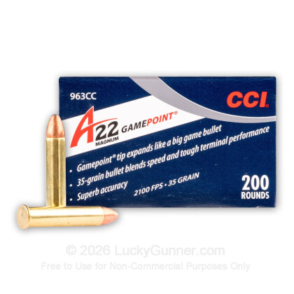 Image 1 of CCI .22 Magnum (WMR) Ammo