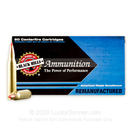 Large image of Cheap 223 Rem Ammo For Sale - 40 Grain V-Max Ammunition in Stock by Black Hills Remanufactured - 50 Rounds
