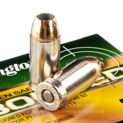 Large image of Premium 45 ACP Ammo For Sale - 185 Grain BJHP Ammunition in Stock by Remington Golden Saber Bonded - 20 Rounds