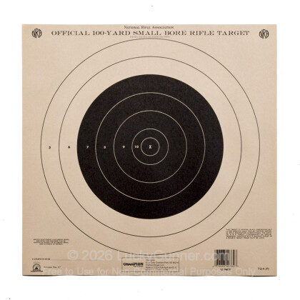 Large image of Champion Targets For Sale - 100 Yard NRA Small Bore Rifle Targets - 12 Pack