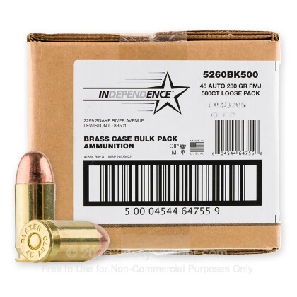 Image 1 of Independence .45 ACP (Auto) Ammo