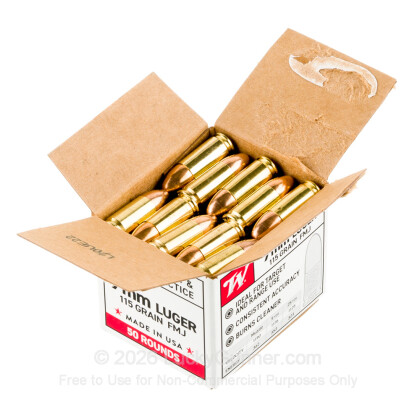 Image 3 of Winchester 9mm Luger (9x19) Ammo