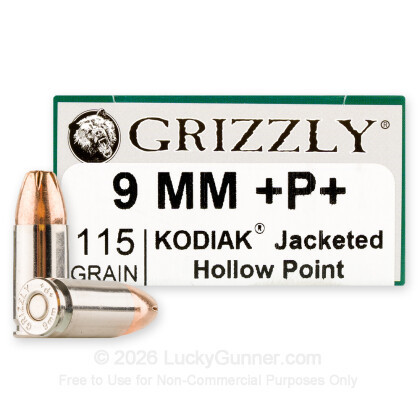 Image 1 of Grizzly Ammo 9mm Luger (9x19) Ammo