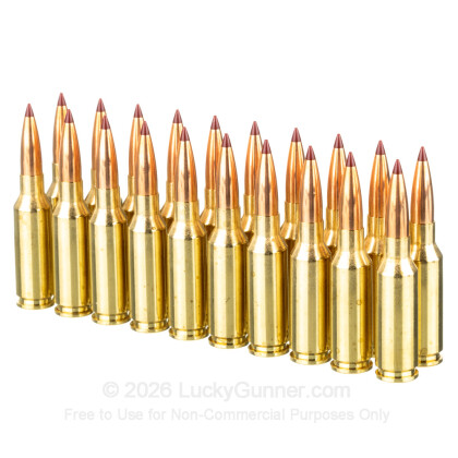 Large image of Premium 6mm ARC Ammo For Sale - 108 Grain ELD Match Ammunition in Stock by Hornady Match - 20 Rounds
