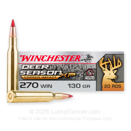 Image 1 of Winchester Ammo from Winchester Image 1 of Winchester .270 Winchester Ammo