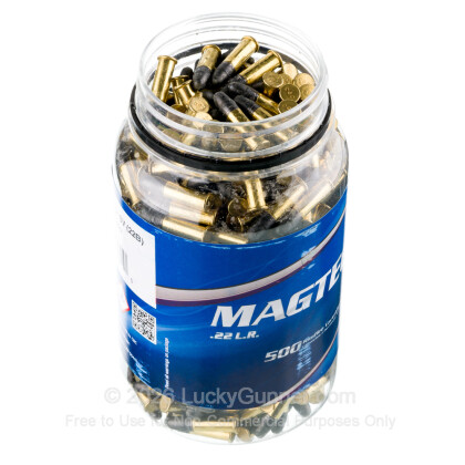 Large image of Cheap 22 LR Ammo For Sale - 40 Grain LRN Ammunition in Stock by Magtech - 500 Rounds