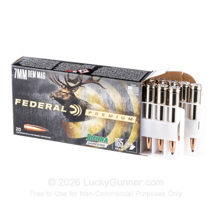 Image 3 of Federal Ammo from Federal Image 3 of Federal 7mm Remington Magnum Ammo