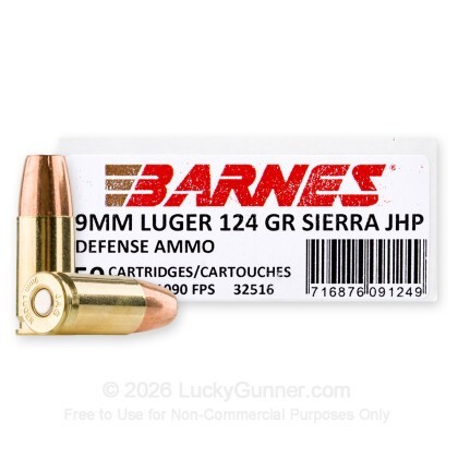 Image 1 of Barnes 9mm Luger (9x19) Ammo